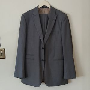 JF J.Ferrar Men's Grey Modern Fit Suit